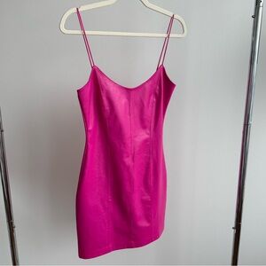 Amanda Uprichard Hot Pink Mini Dress